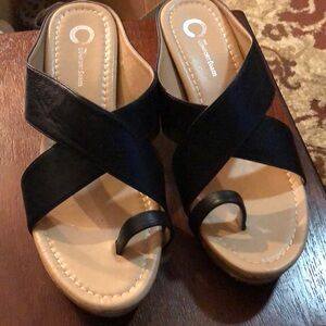 Comfortable Black Women's Sandals 8 1/2